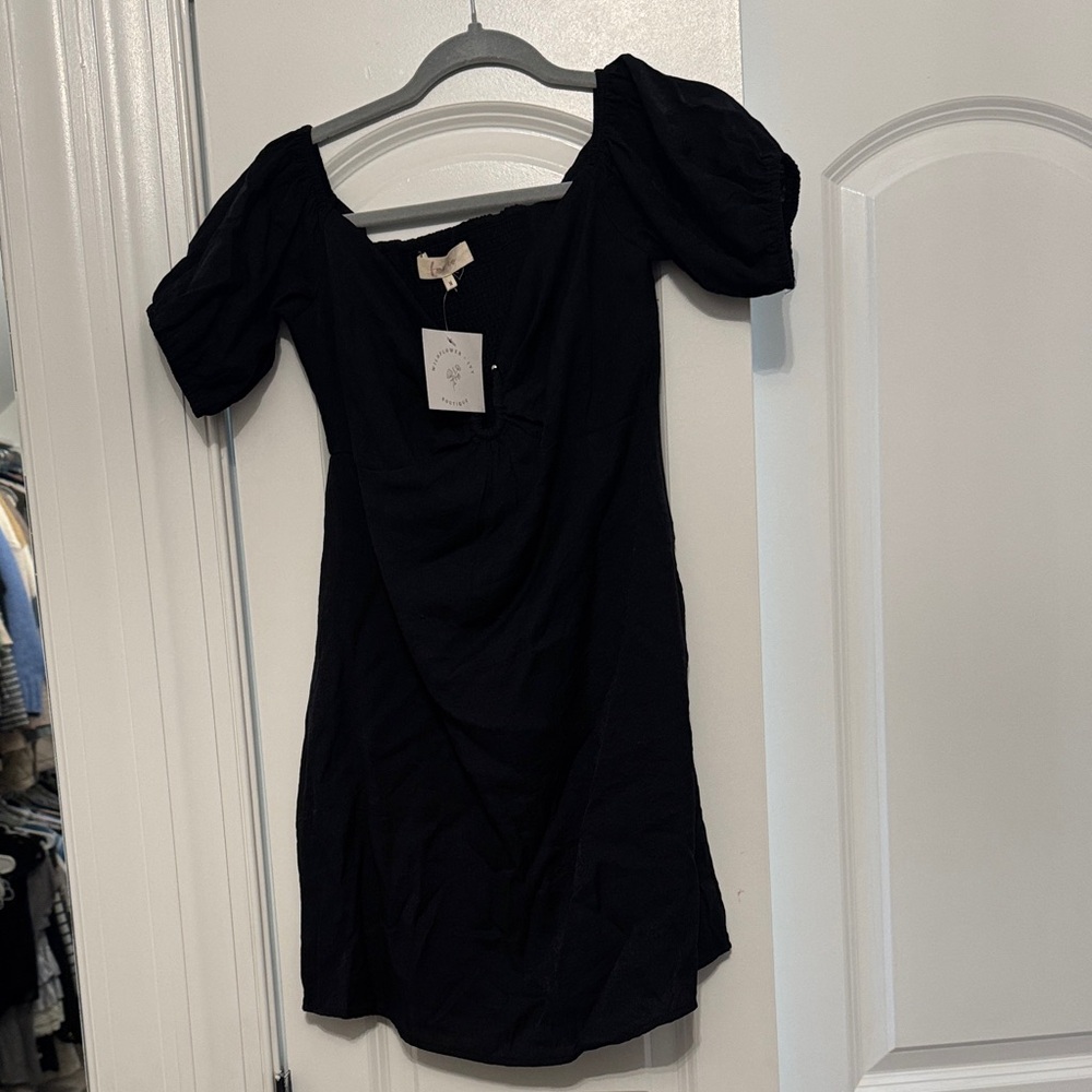 Fay Black Textured Dress